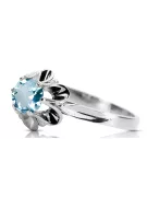 Sterling silver 925 Aquamarine Ring Vintage Jewlery vrc004s